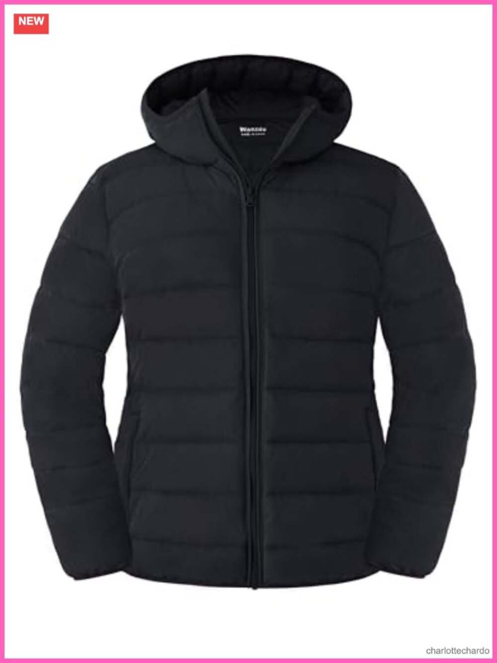 Plus Size Quilted Puffer Jacket Hooded Waterproof Packable Winter Coat